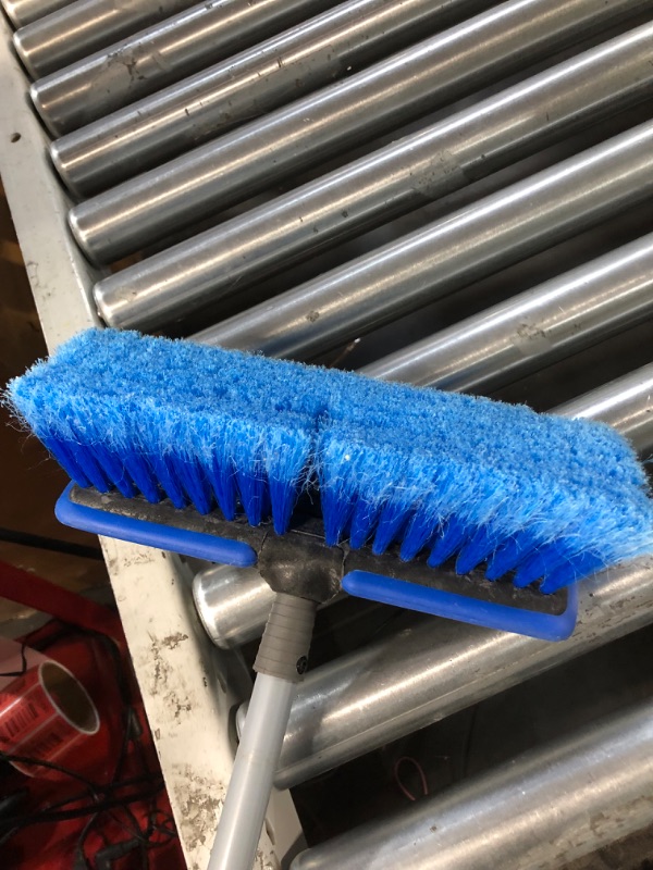 Photo 3 of Carrand 93062 Deluxe Car Wash 10" Dip Brush with 65" Extension Pole, Blue and Black