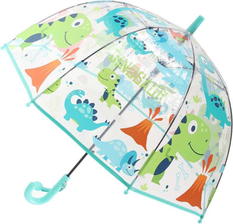 Photo 1 of  Kids Clear Bubble Umbrella with an Easy Grip Handle Dome Transparent Umbrella 