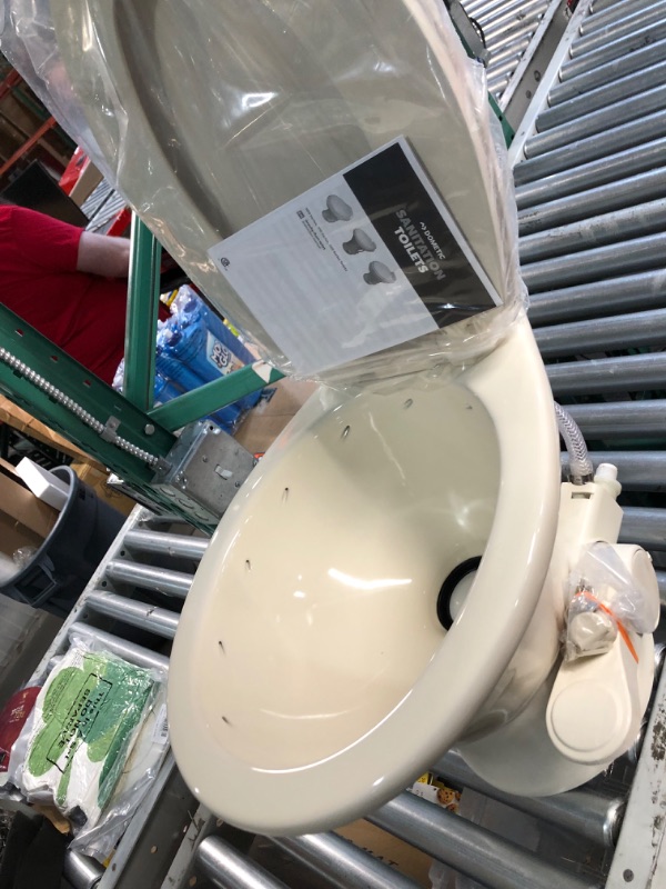 Photo 5 of ***MAJOR DAMAGE - CRACKED - SEE PICTURES - UNABLE TO VERIFY FUNCTIONALITY***
Dometic 311 Gravity Flush Toilet | Bone | Low Profile | Slow- Close Seat