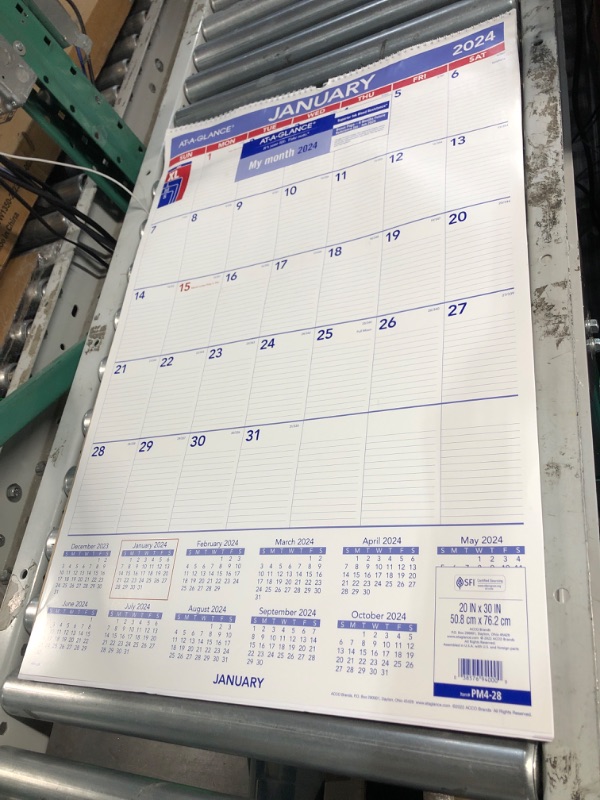 Photo 1 of AT-A-GLANCE 2024 Wall Calendar, 20" x 30", Extra Large, 2024 New Edition