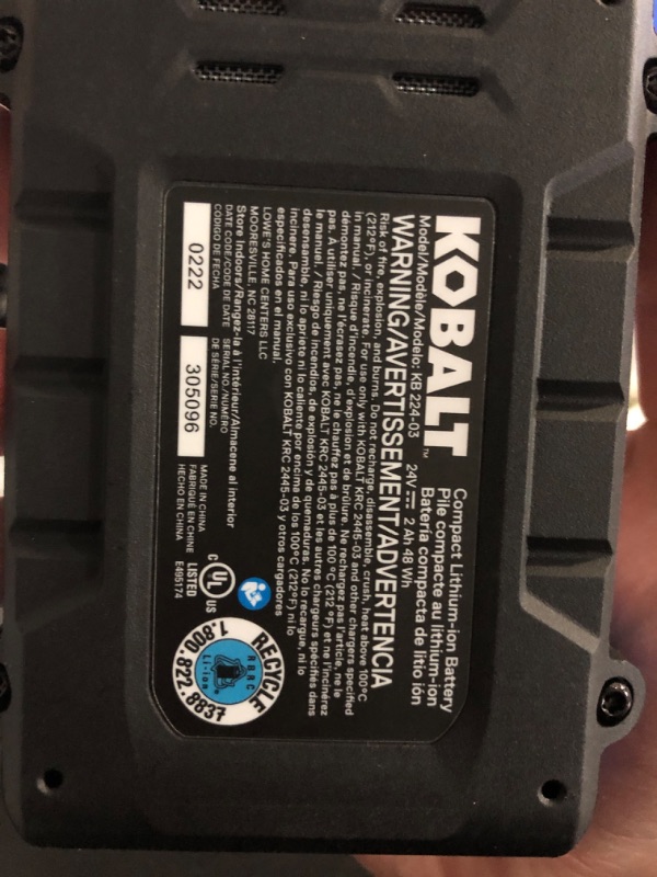 Photo 3 of (READ FULL POST) Kobalt 0.53-Gallon Plastic 24-Volt Battery Powered Handheld Sprayer