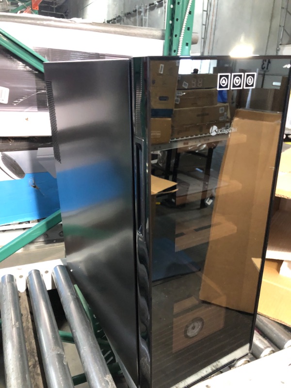 Photo 1 of KingChii 33L Electric Cigar Humidor Cooling, Heating Control System, Electronic Humidor Cabinet with Spanish Cedar Wood Shelves & Hygrometer (4 Layers 250 Capacity)