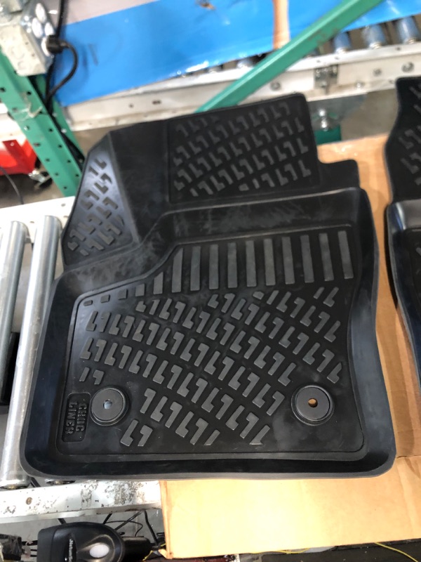 Photo 2 of Croc Liner Floor Mats Front All Weather Custom Fit Floor Liner Compatible with Ford Transit Connect (Black, 2014-2021)