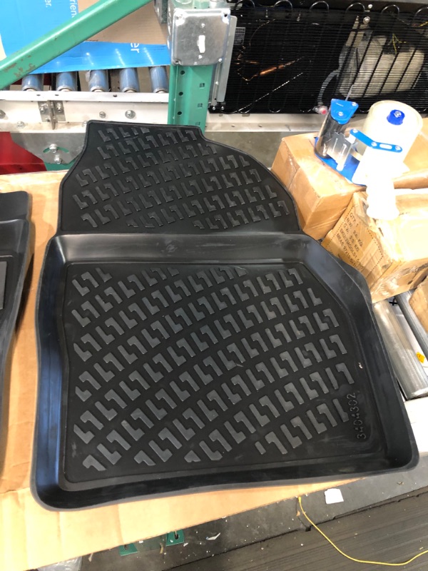 Photo 3 of Croc Liner Floor Mats Front All Weather Custom Fit Floor Liner Compatible with Ford Transit Connect (Black, 2014-2021)