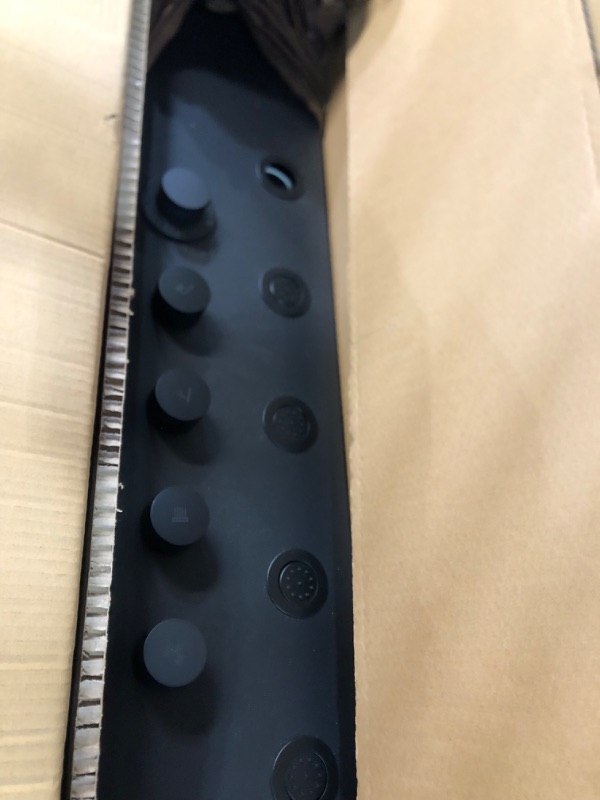 Photo 1 of BWE Rainfall Waterfall Shower Tower Panel Black 4 IN 1 with 5 Jets