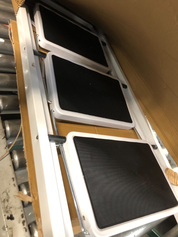 Photo 1 of Soctone 3 Step Ladder, 330 lbs Capacity, White