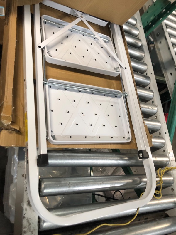 Photo 1 of Soctone 3 Step Ladder, 330 lbs Capacity, White