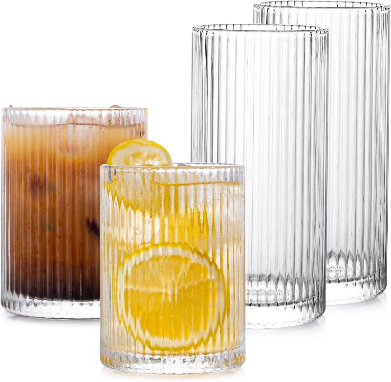 Photo 1 of (READ FULL POST) Whiskey Glasses 4 + 4 Tall Glasses 