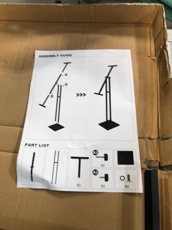 Photo 4 of Heavy Duty Sign Stand, 60 Inches and 180° Rotation Display, Black