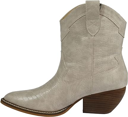 Photo 1 of ARIDER ARiderGirl Dolce Women's Rounded Toe Bootie Western Boot, light grey, 7.5