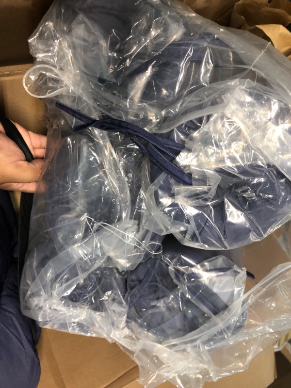 Photo 1 of Hoteam 6 Pack Outdoor High Back Chair Cushion Waterproof Rocking Chair Navy Blue