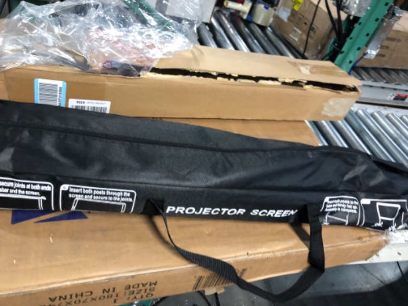 Photo 1 of Projector Screen and Stand 100 Inch Portable Outdoor Projection Screen 16:9 4K 