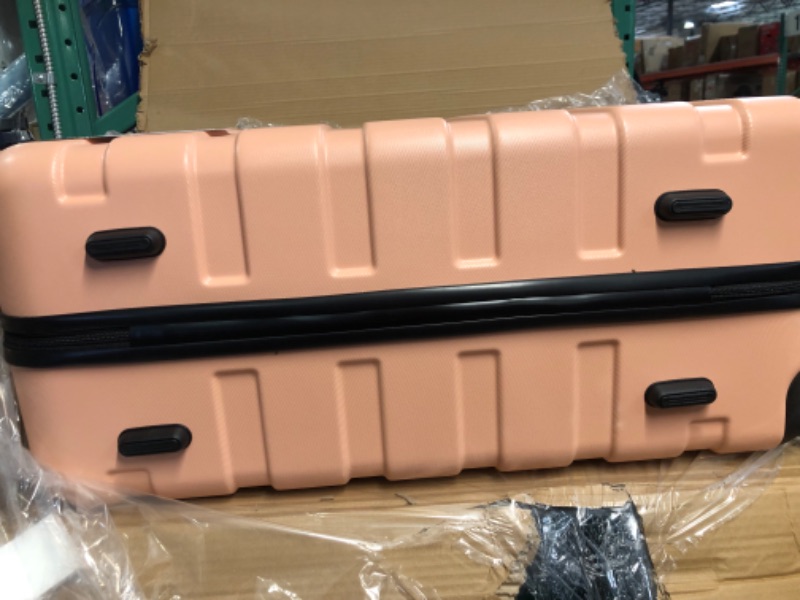 Photo 1 of *Only 1  suitcase large only* COOLIFE Luggage 3 Piece Set Suitcase Spinner Hardshell Lightweight TSA Lock 4 Piece Set sakura pink
