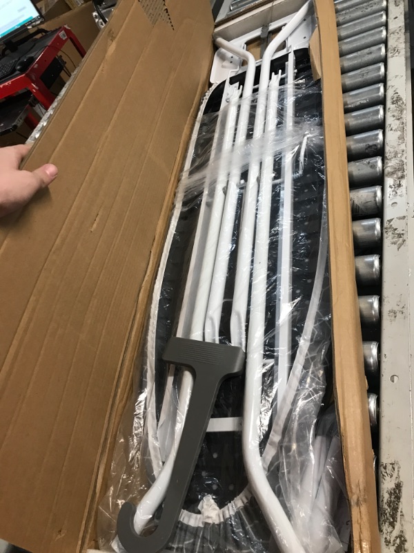 Photo 1 of APEXCHASER Ironing Board, Heat Resistant Cover Iron Board with Iron Rest, Ironing Boards with Iron Harness, 7 Adjustable Height, Heavy Duty Metal Legs 13" X 43" Blue