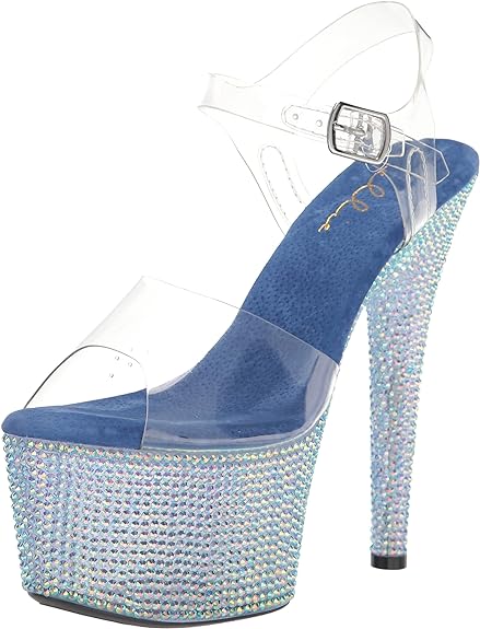 Photo 1 of Ellie Shoes Women's 709-ziamond Heeled Sandal 11 Blue