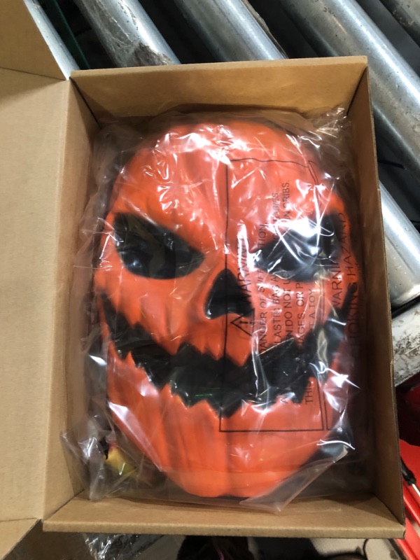 Photo 1 of  Halloween Pumpkin Grim Reaper Costume with Pumpkin Head Mask for Boys Kids Scary Phantom Costume for 4-14 Years