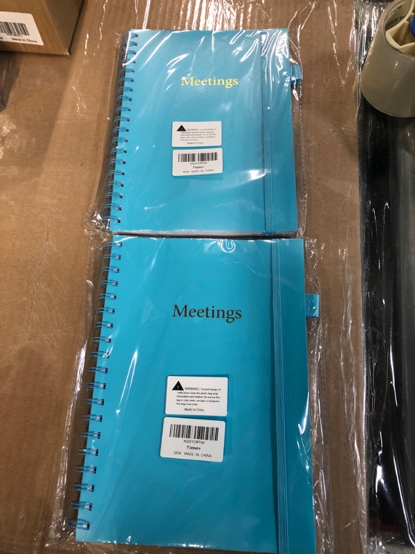 Photo 2 of *NON REFUNDABLE BUNDLE*
Meeting Notebook for Work, 70 Sheets/140 Pages Meeting Notebook, 9.8 x 6.9in Work Planner, Work Notebook for Office/Business, Meeting Notes Notebook for Work (2pack bundle)