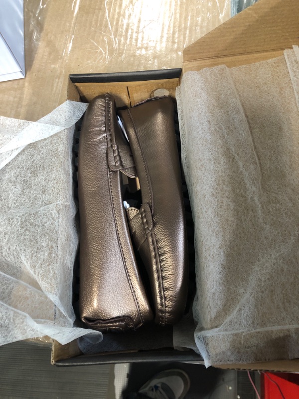 Photo 1 of ilatyia Women's Rose Gold Loafers Leather Loafers for Women Penny Loafers for Women Driving Loafers for Women 1108 Rose Gold US 7.5