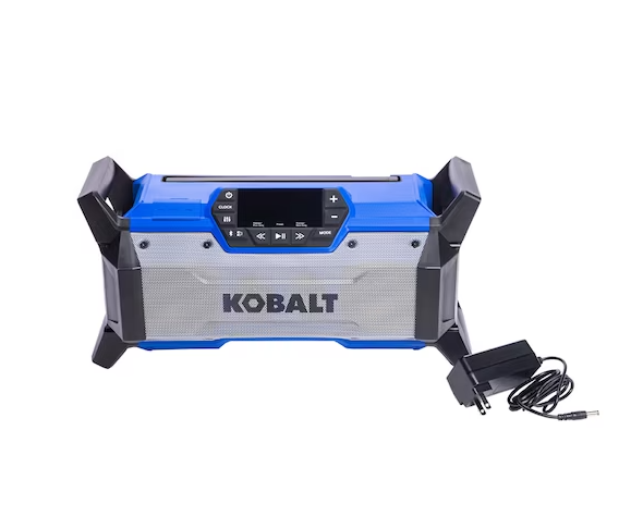 Photo 1 of Kobalt 24-volt Water Resistant Cordless Bluetooth Compatibility Jobsite Radio
