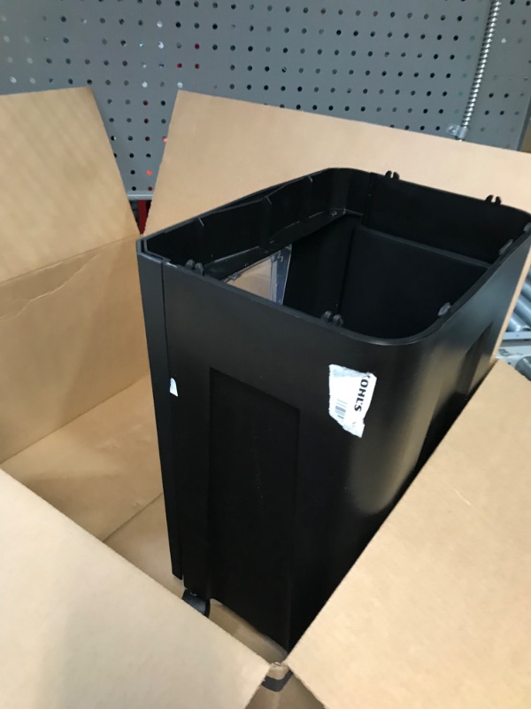 Photo 1 of Bonsaii 15-Sheet Office Paper Shredder, 40 Mins Heavy Duty Shredder for Home Office, Crosscut Shreder with Anti-Jam System & P-4 High Security Supports CD/Credit Cards/Staple,5 Gal Pullout Bin C169-B 1 5 Sheet-40 mins