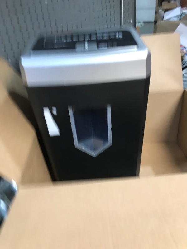 Photo 1 of Bonsaii 15-Sheet Office Paper Shredder, 40 Mins Heavy Duty Shredder for Home Office, Crosscut Shreder with Anti-Jam System & P-4 High Security Supports CD/Credit Cards/Staple,5 Gal Pullout Bin C169-B 1 5 Sheet-40 mins