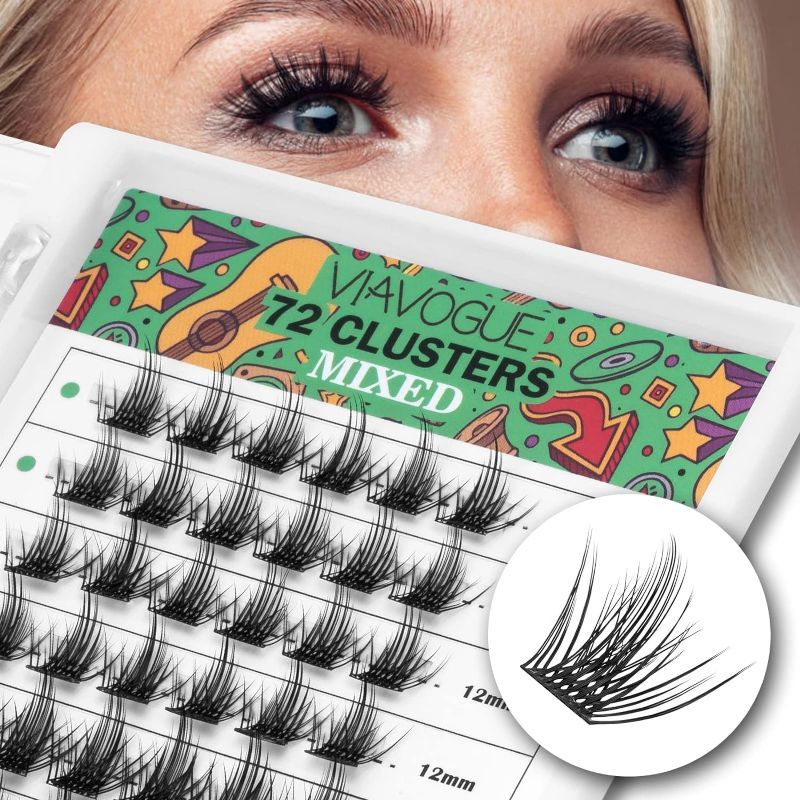 Photo 1 of ****NON-REFUNDABLE COSMETIC BUNDLE PACK OF 2 ***
Lash Clusters, C Curl Individual Lashes, 72 Pcs Volume Wispy