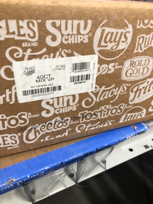 Photo 2 of ***NON-REFUNDABLE USE BY JAN 2, 2024***
Sunchips Multigrain Chips Variety 1 Ounce Pack of 40 Variety Pack 1 Ounce 