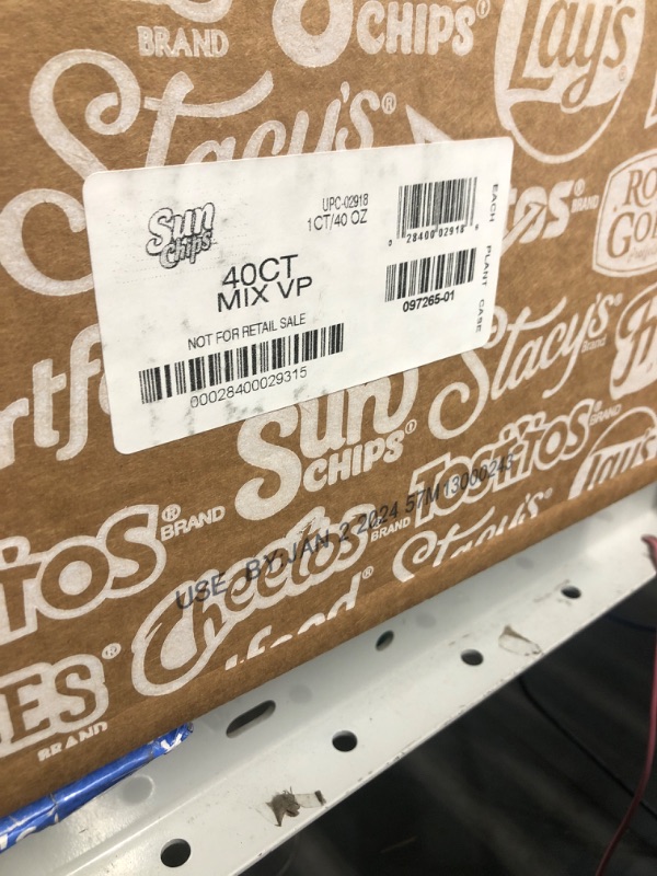 Photo 1 of ***NON-REFUNDABLE USE BY JAN 2, 2024***
Sunchips Multigrain Chips Variety 1 Ounce Pack of 40 Variety Pack 1 Ounce 