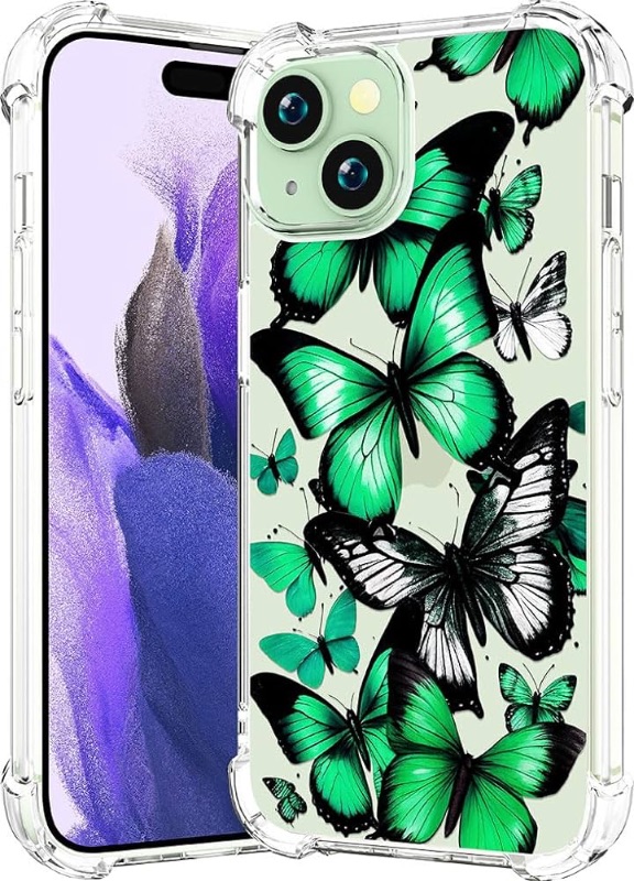 Photo 1 of CCFUNCASE Cute Case Compatible with iPhone 15 Case Clear for Women