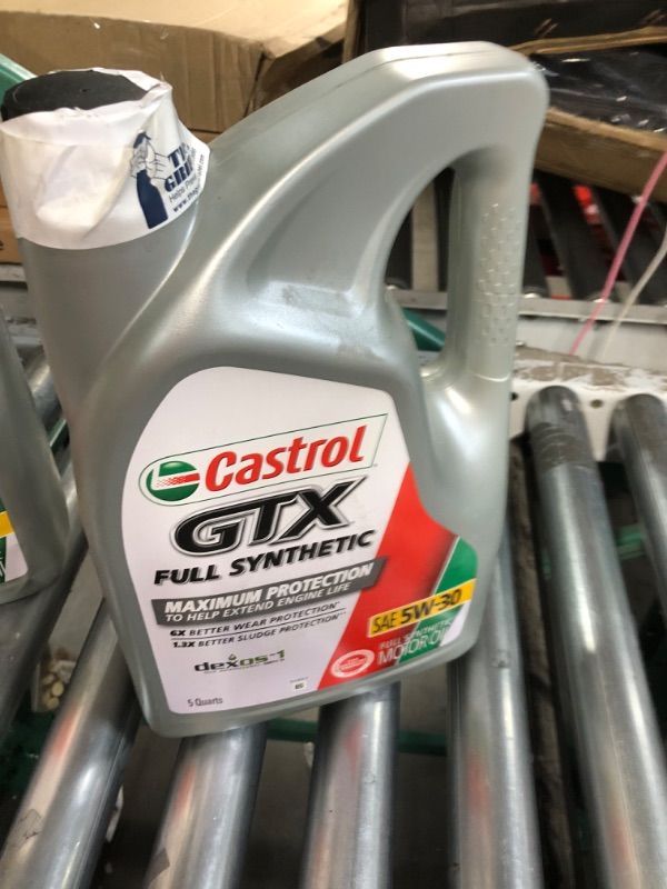 Photo 2 of Castrol GTX Full Synthetic 5W-30 Motor Oil, 5 Quarts 5 Qt (Pack of 1) 5W-30 Oil