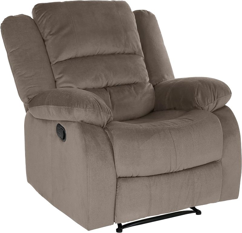 Photo 1 of ***CASE 1 OF 2***
Lexicon Azrael Fabric Manual Reclining Chair, 37.5" W, Chocolate