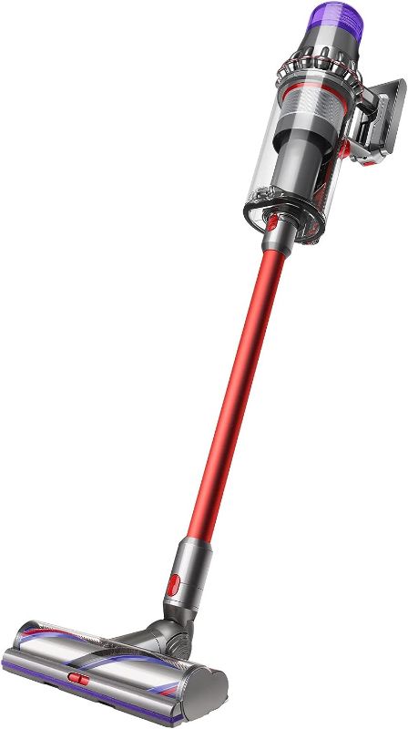 Photo 1 of (Similar to Stock Photo) Outsize Cordless Vacuum Cleaner, Nickel/Red,