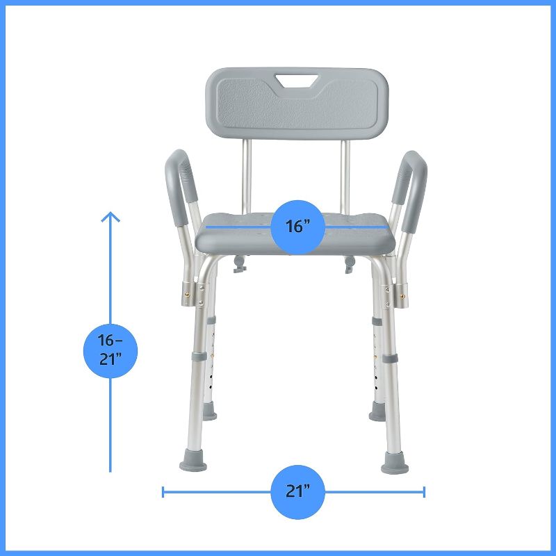 Photo 1 of  Shower Chair with Back and Padded Arms