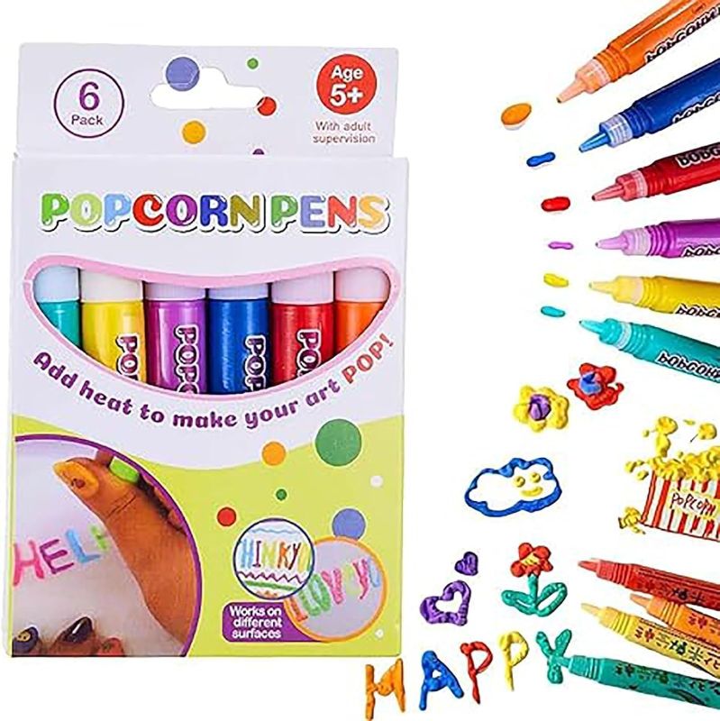 Photo 1 of 
Lyklasse DIY Bubble Popcorn Drawing Pens,Magic Puffy Pens,Puffy Pens Heat Activated, Puffy Bubble Pen