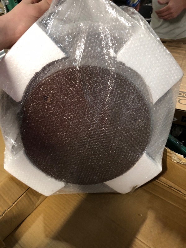 Photo 1 of MaxSmeo Round End Table, Small Side Table for Small Spaces, 2-Tier End Table Wooden Side Table, Mid Century Modern Coffee Table,Easy Assembly, Brown Classic Brown