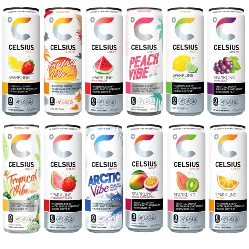 Photo 1 of (best by 04/24)(important)(non refundable item) CELSIUS Assorted Flavors Official Variety pack