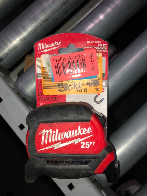 Photo 2 of (NON-REFUNDABLE) Milwaukee Tool 48-22-7125 Magnetic Tape Measure 25 ft x 1.83 Inch