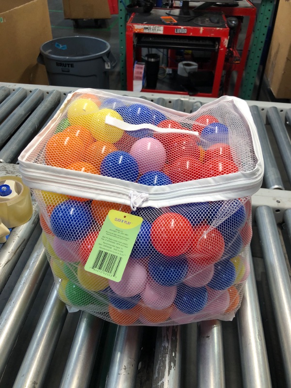 Photo 2 of (READ FULL POST) Click N' Play Plastic Balls for Ball Pit, Phthalate & BPA Free, Crush Proof Play Balls for Ball Pit, Pit Balls in Assorted Colors in Reusable and Durable Storage Mesh Bag with Zipper | 200, 1000 count
