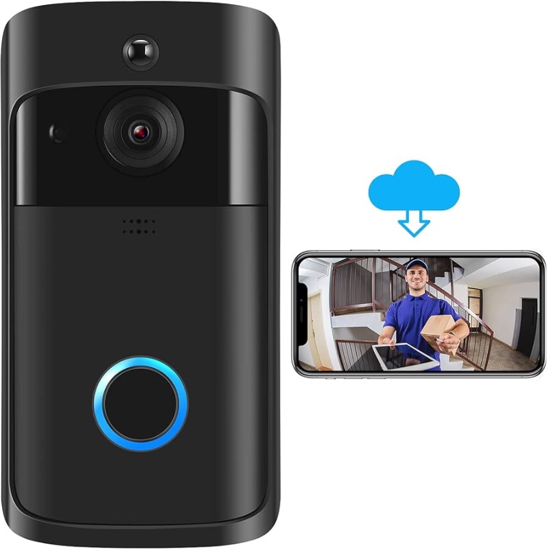 Photo 1 of (MISSING PARTS/ SEE NOTES) 
HD Wireless WiFi Doorbell Camera IP65 Waterproof HD WiFi Security Camera Real-Time Video for iOS & Android Phone Night Light Motion Detection