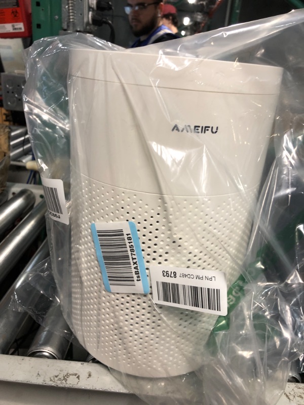 Photo 2 of **NONREFUNDABLE**FOR PARTS OR REPAIR**SEE NOTES**
Air Purifiers for Home Large Room up to 1350ft², AMEIFU Upgrade Large Size H13 Hepa Bedroom Air Purifier for Wildfire,Pets Dander with 3 Fan Speeds, Filter Replacement Reminder, Aromatherapy Function White