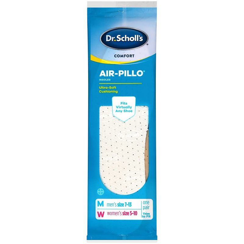 Photo 1 of 
Dr. Scholls Air-Pillo Insoles Unisex (Men 7-13) (Woman 5-10) 6 Count (Pack of 1)
