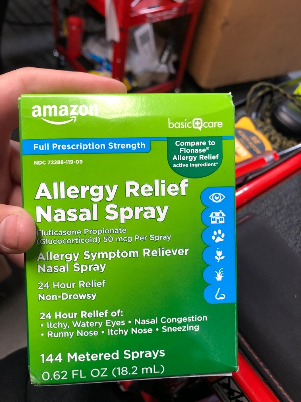 Photo 1 of Amazon Basic Care 24-Hour Allergy Relief Nasal Spray, 03/2024/ 