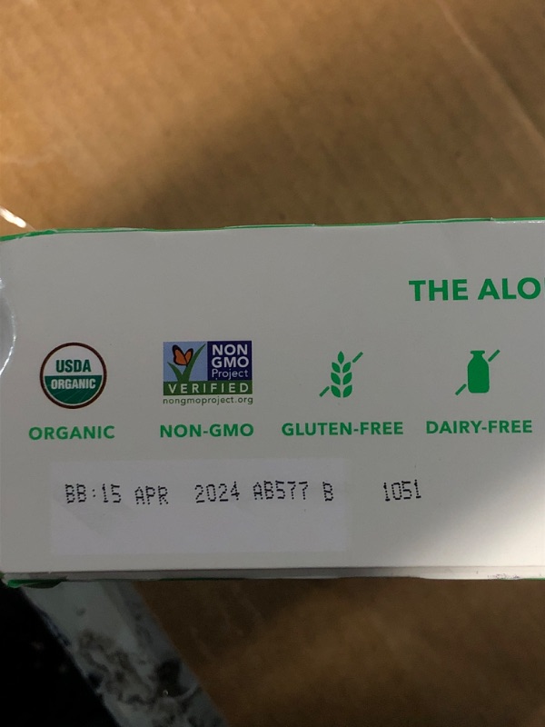 Photo 3 of **EXP. 04/15/2024**
ALOHA Organic Plant Based Protein Bars, Chocolate Mint, 1.98 Oz (Pack of 12)