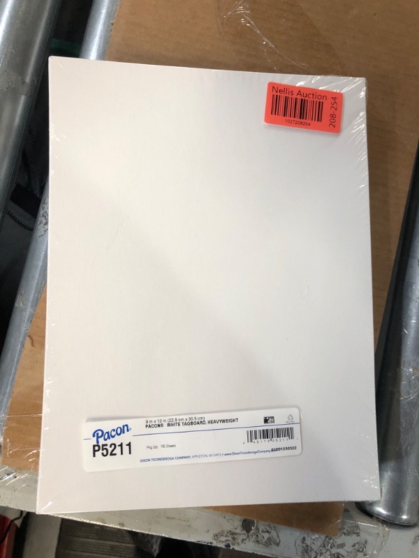 Photo 2 of Pacon White Heavyweight Tagboard, 9" x 12", 100 Sheets/Pack (5211)