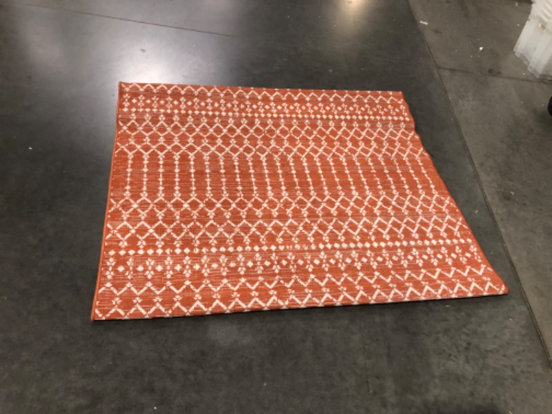 Photo 3 of ***USED - HAS A STRONG SMELL***
JONATHAN Y SMB108P-5SQ Ourika Moroccan Geometric Textured Weave Indoor Outdoor Area Rug