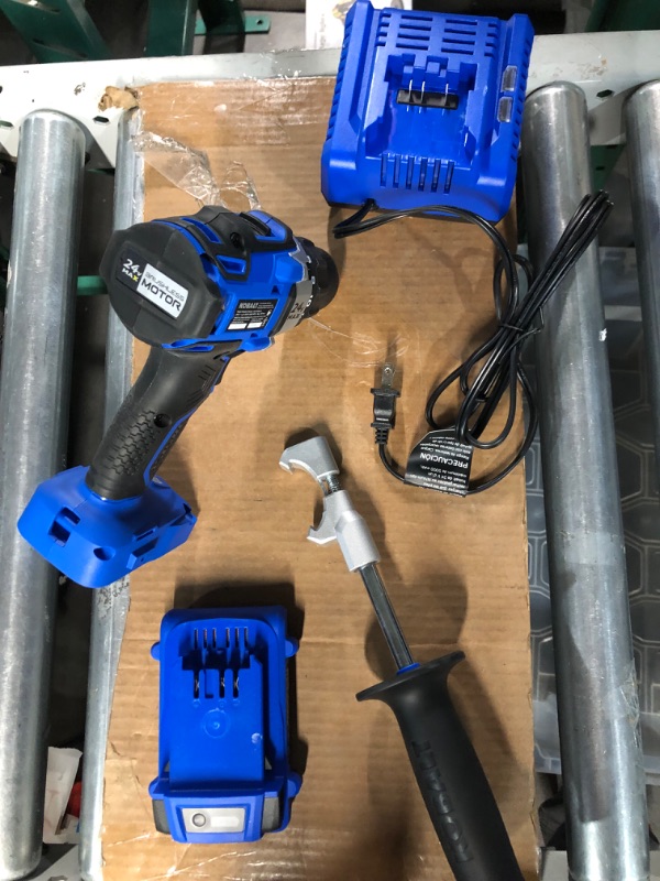 Photo 3 of *** PARTS ONLY ***
Kobalt 24-Volt Max Lithium Ion (Li-ion) 1/2-in Cordless Brushless Drill with Battery and Soft Case