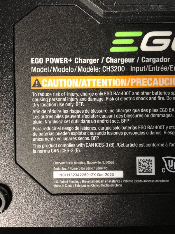 Photo 2 of EGO Power+ BA2242T 56-Volt 4.0Ah Upgraded Fuel Gauge Battery, lithium ion, Green