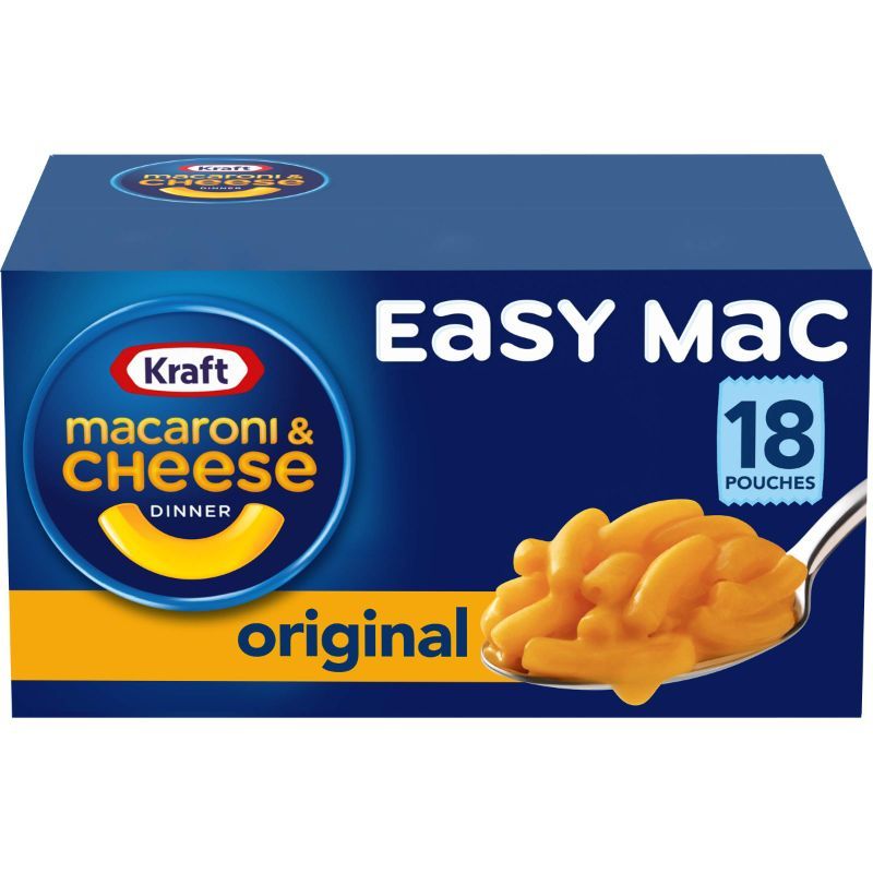 Photo 1 of Kraft Easy Mac Original Macaroni & Cheese Microwavable Dinner (18 ct Packets) 18 Pouches