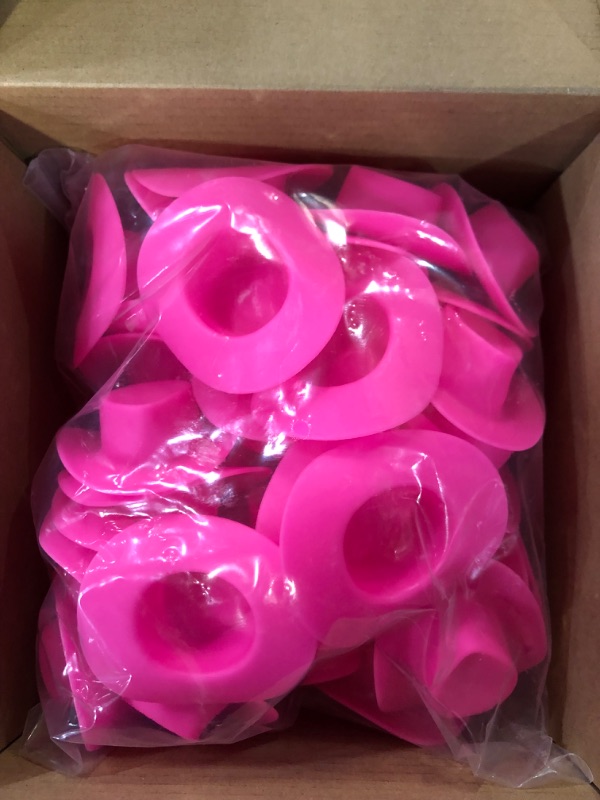 Photo 1 of 40 PCS Mini Western Cowboy Hat, Plastic Cowgirl Hat Cute Miniature Hat Party Decoration Accessories 