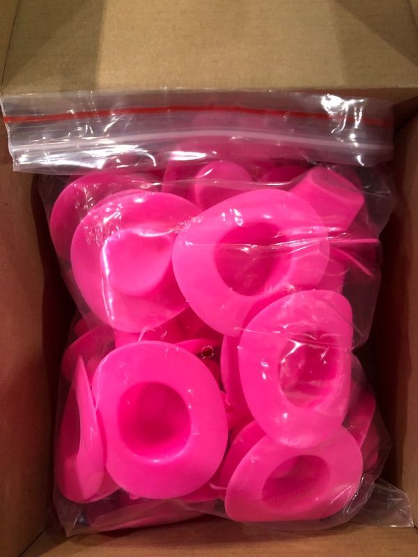 Photo 1 of 40 PCS Mini Western Cowboy Hat, Plastic Cowgirl Hat Cute Miniature Hat Party Decoration Accessories 